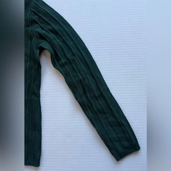 NWT Ann Taylor Ribbed Turtleneck Sweater Pine Grove Green Size S - Picture 5 of 14